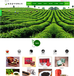 茶叶品牌网站模版